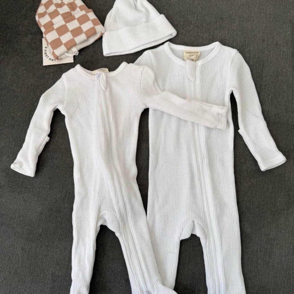 Spearmint Baby Onesies and Hats